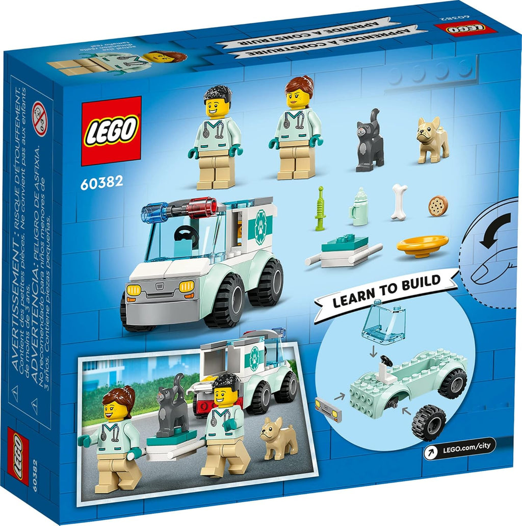 LEGO City Vet Van Rescue Toy Animal Ambulance Playset H26833