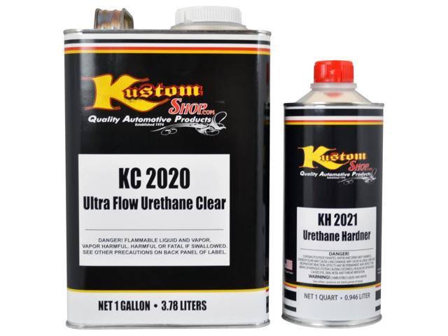 White Urethane Basecoat Clearcoat Auto Paint Medium Gallon Kit E493