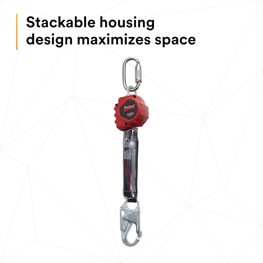 Self Retracting Lifeline with Steel Snap Hook and Carabiner V26165