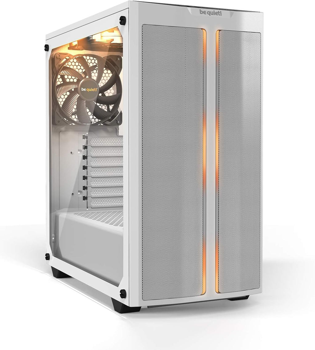 Black Mid Tower ATX Case with Tempered Glass Window O703