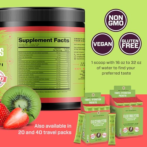Electrolytes Powder Packets Refreshing Watermelon 20 Pack Hydration Powder Z896741