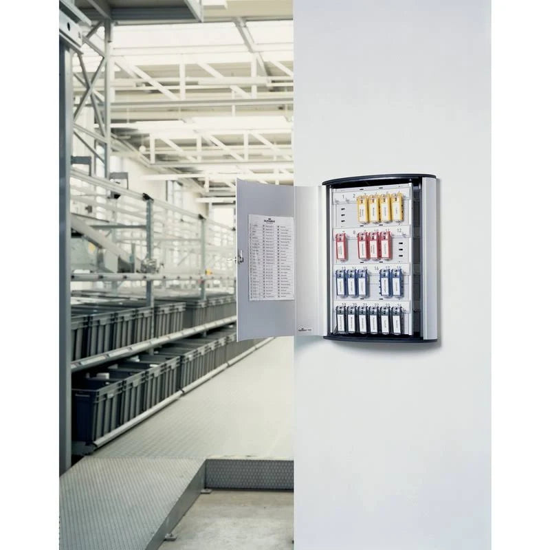 72-Key Brushed Aluminum Key Cabinet O3019