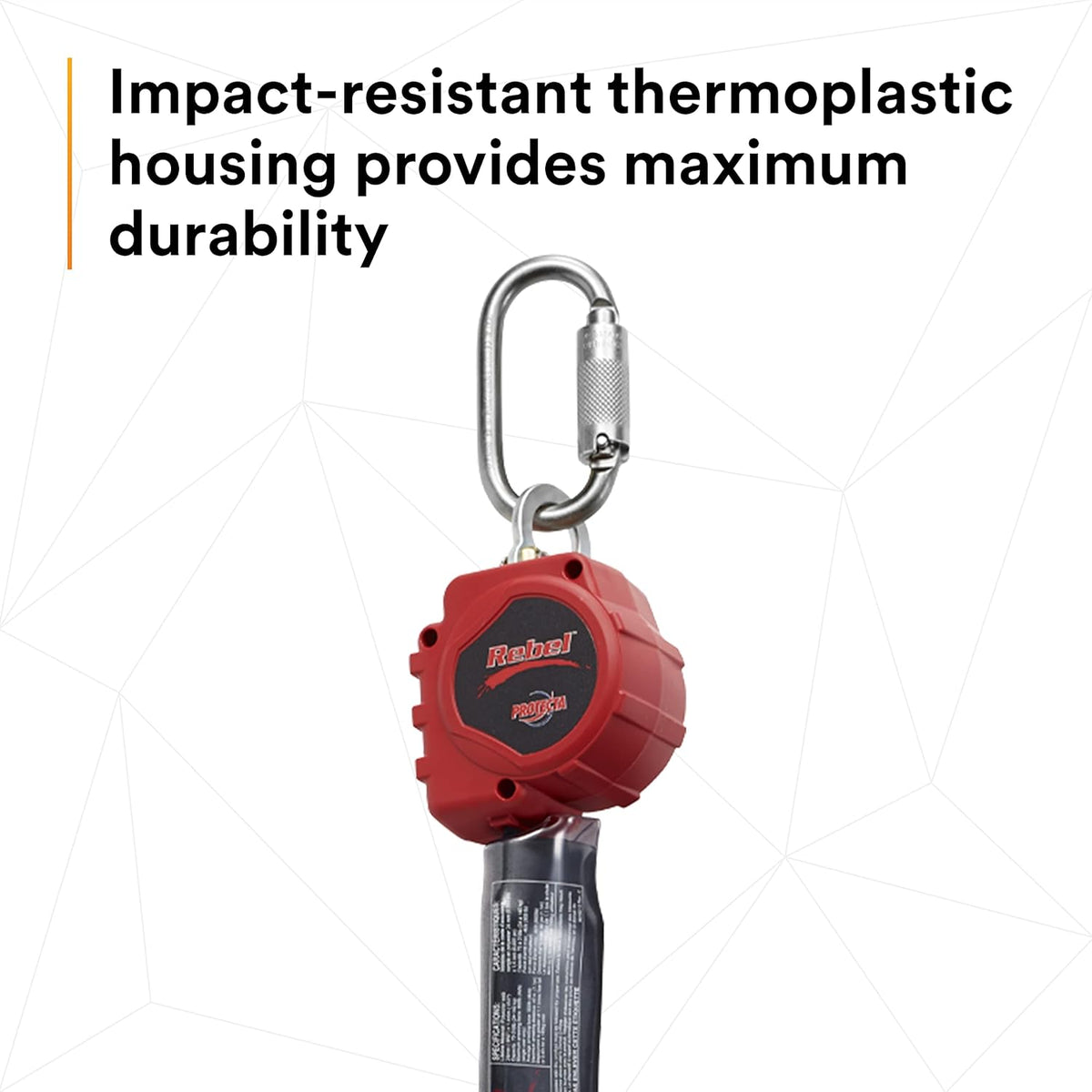 Self Retracting Lifeline with Steel Snap Hook and Carabiner V26165
