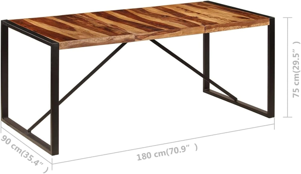 Solid Sheesham Wood Dining Table 70.9"x35.4"x29.5" G37140