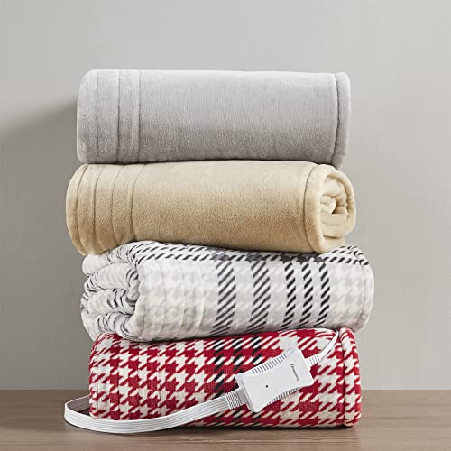 Reversible Electric Blanket, 50x60 Red Plaid I84981
