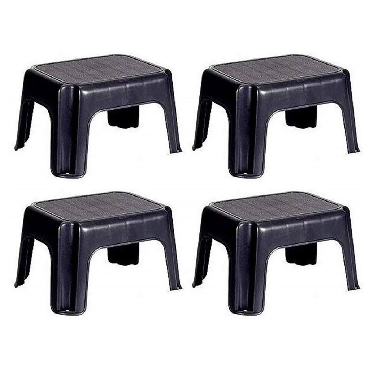 Black Plastic Step Stool (4 Pack) J907290
