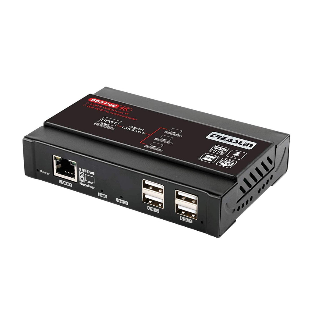 HDMI USB Over IP 4K@30Hz KVM Extender Q560
