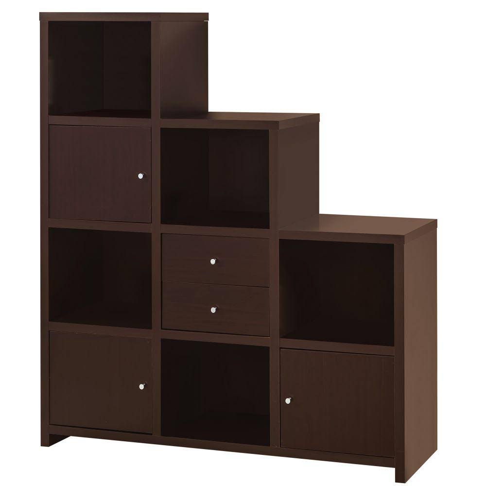 Brown Contemporary Bookcase U3327