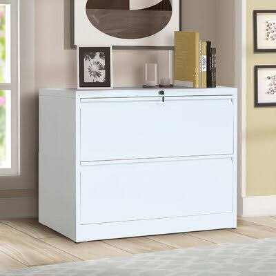 White 2-Drawer Lateral File Cabinet W5803