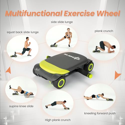 Ab Roller Board with 4 Wheels and Knee Pad L4682