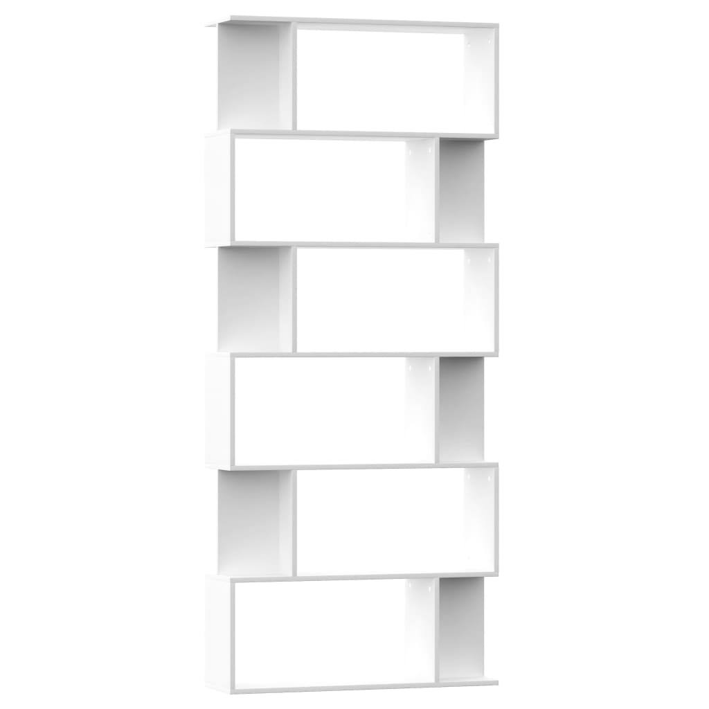 White and Sonoma Oak Chipboard Book Cabinet Room Divider B2992