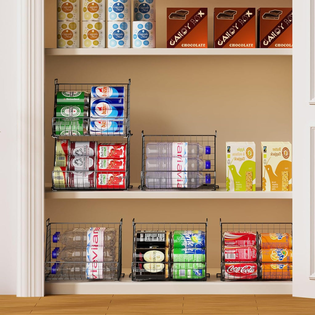 3 Tier Can Dispenser with 3 Divider, Wire Bins Z8776