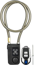 Anti-Theft Wireless Remote Control Alarm Bike Lock 4-Digit Password IP55 Waterproof Y9827