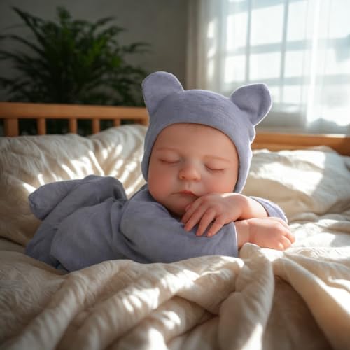 17 Inch Silicone Realistic Reborn Baby Doll with Feeding Kit X15841
