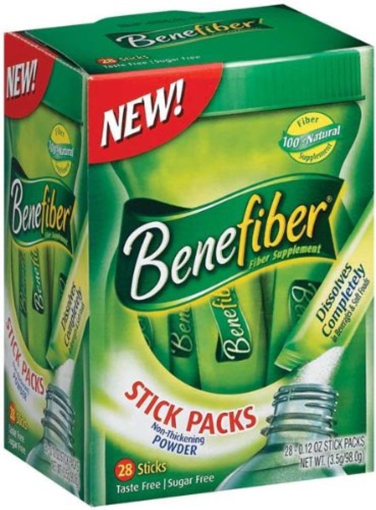 Unflavored Fiber Sugar-Free Stick Packs, 28 ea (Pack of 3) E557