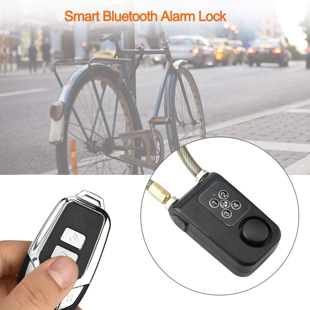 Anti-Theft Wireless Remote Control Alarm Bike Lock 4-Digit Password IP55 Waterproof Y9827