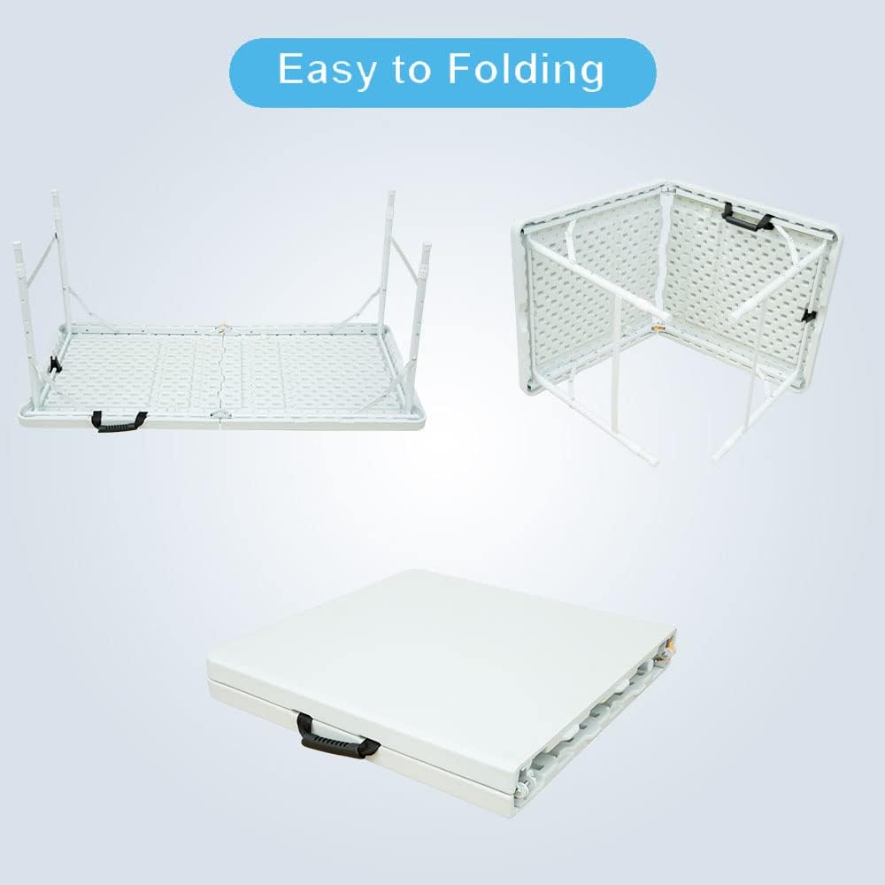 Plastic Folding Table with Carrying Handle R48838