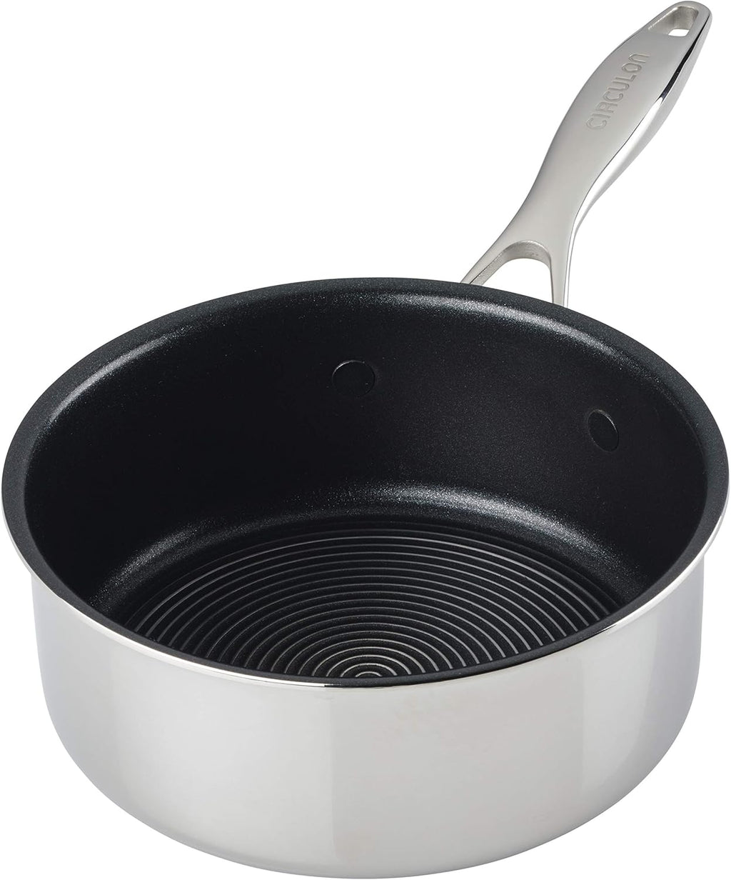 2 Quart Stainless Steel Saucepan with Glass Lid C929