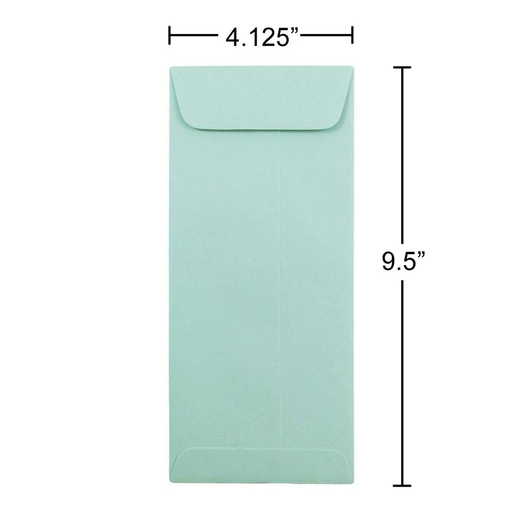 #10 Policy Envelopes, 4 1/8 x 9 1/2, Aqua Blue, 1000/Carton H43358