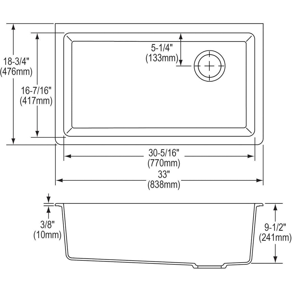 Single Bowl Undermount Sink V468000