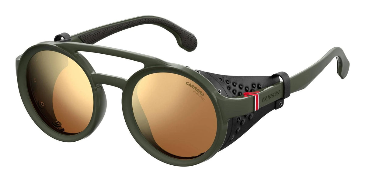 Matte Green Military Brown Gold 49 mm Sunglasses Y9088