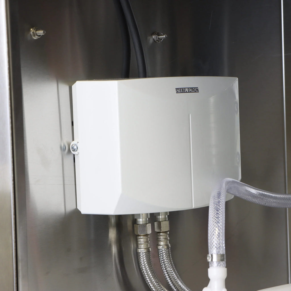 Electric Portable Sink with Hot Water Heater and Pump - Movable Steel Hand Washing Sink I85690