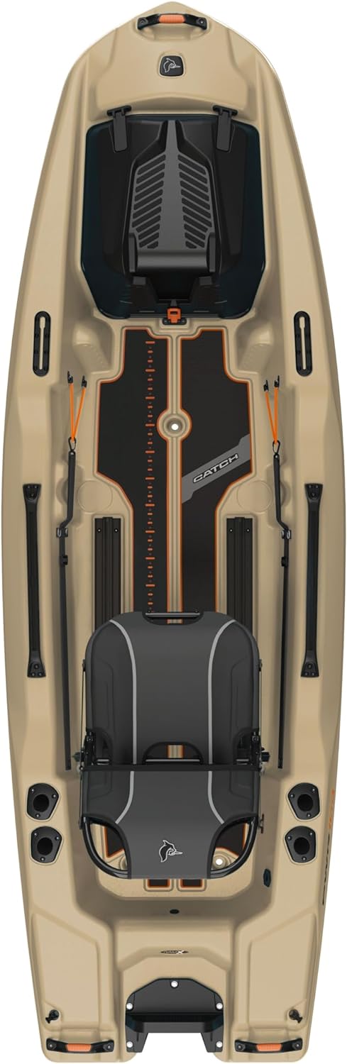 Sit-on-Top Fishing Kayak 10 ft Light Kaki H59294