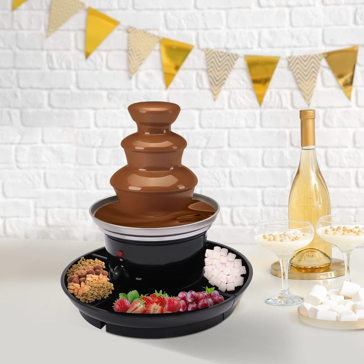 3 Tiers Stainless Steel Chocolate Fondue Fountain M41262