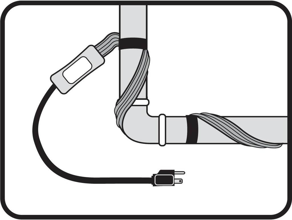 18 Ft Pipe Heating Cable with Thermostat Y92053