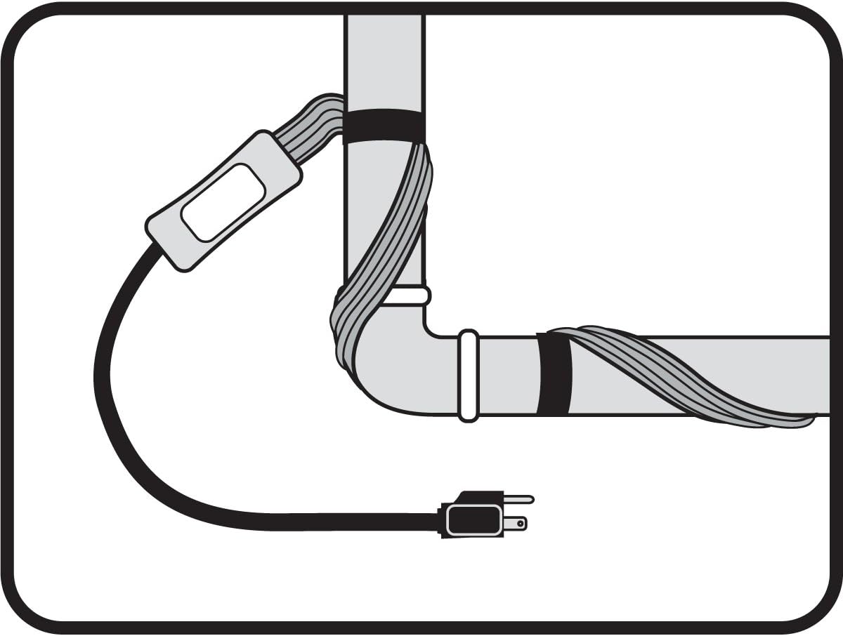 18 Ft Pipe Heating Cable with Thermostat Y92053