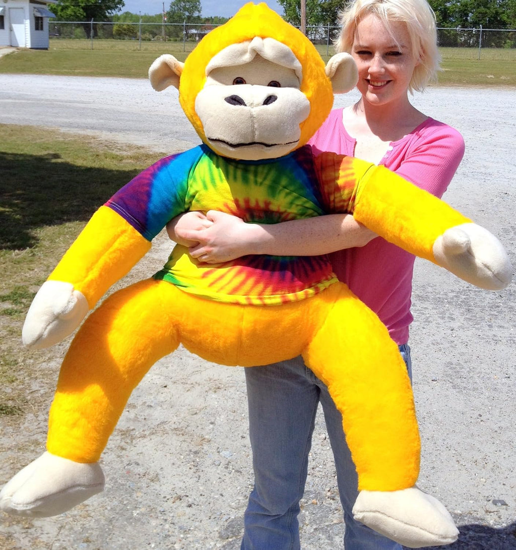 Yellow Plush Monkey 40-inches Tall V355