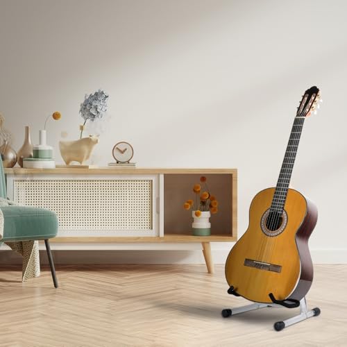 Hardwood Black Foldable Guitar Stand E873016
