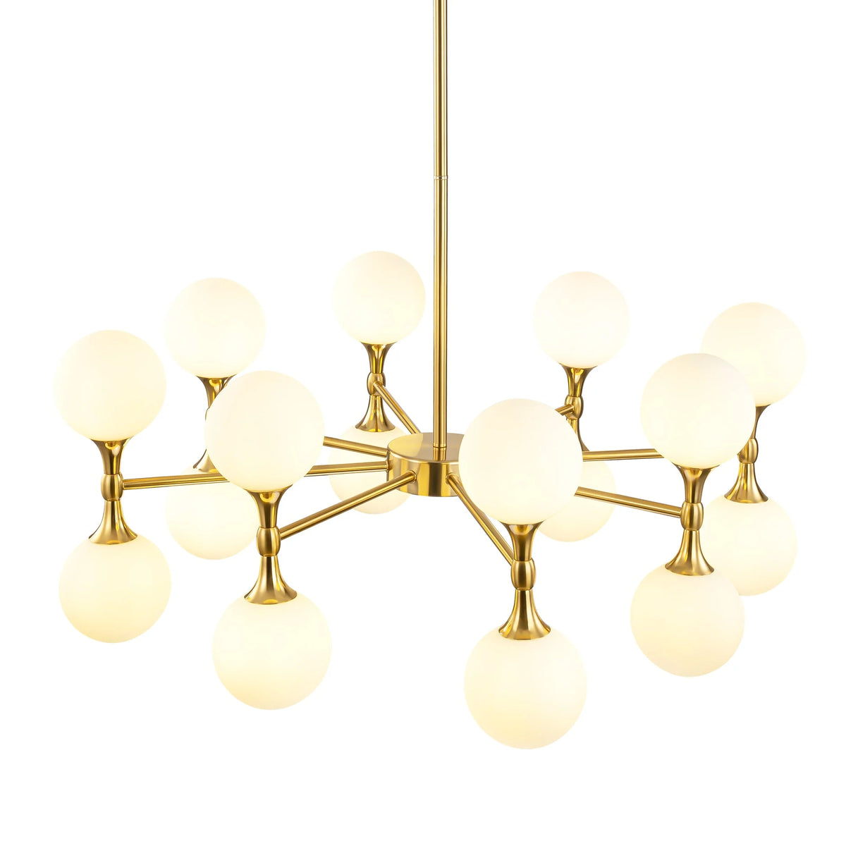 16-Light Dimmable Sputnik Linear Chandelier O1227