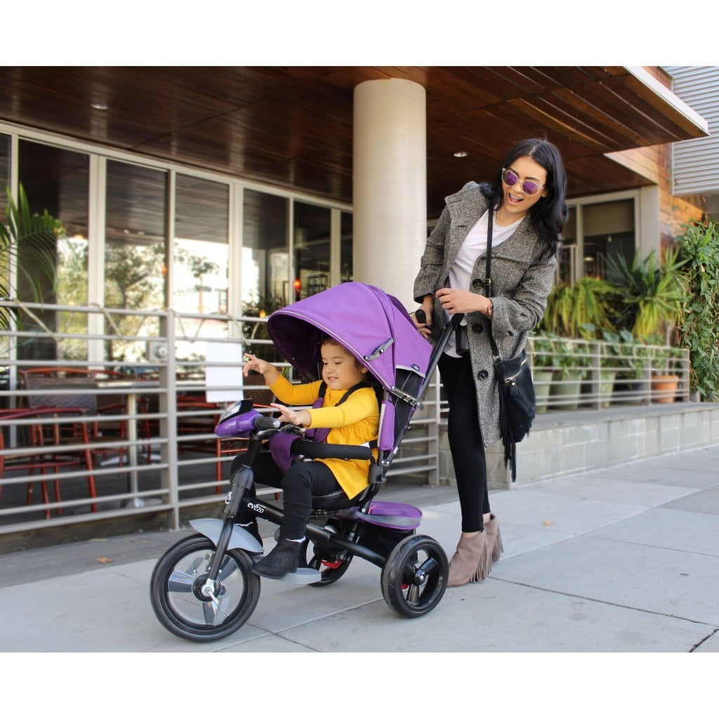 Blue 4-in-1 Stroller Trike with Canopy J501