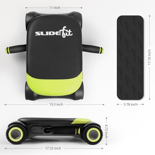 Ab Roller Board with 4 Wheels and Knee Pad L4682