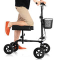 Foldable Knee Walker Scooter with Basket Black T731063