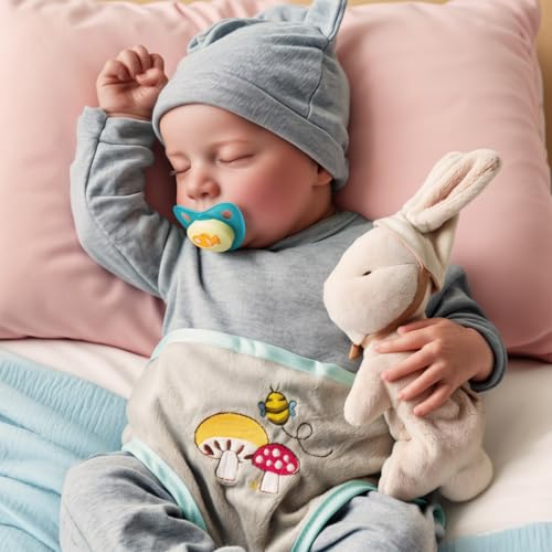 17 Inch Silicone Realistic Reborn Baby Doll with Feeding Kit X15841