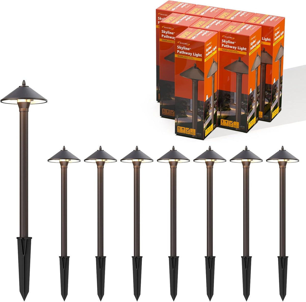 10W Low Voltage Landscape Path Lights 8 PK Y902023
