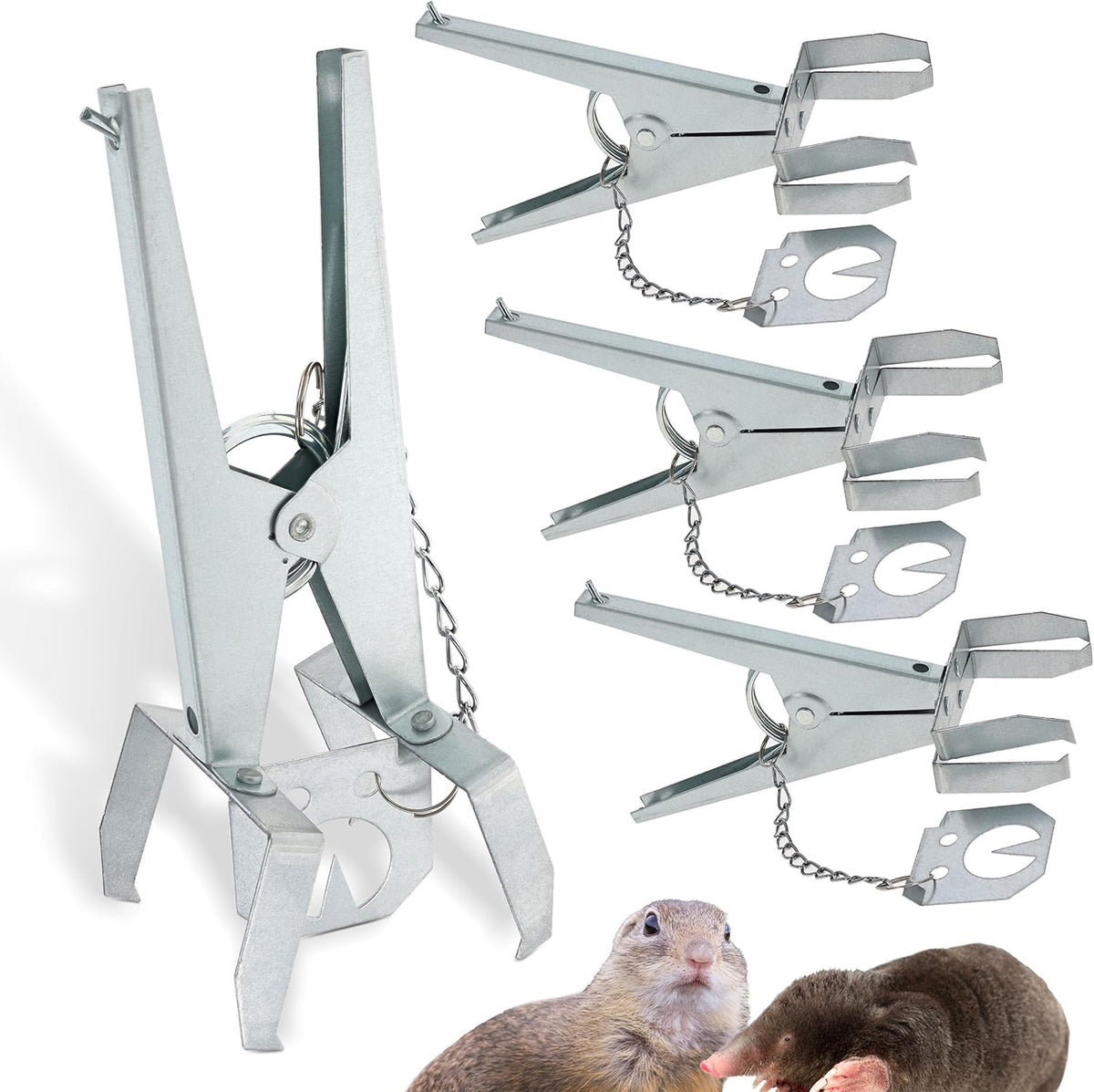 Scissor Mole Trap 4pk D7261