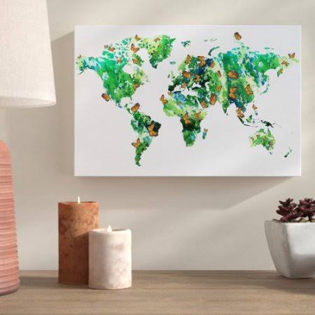 Graphic Art Print on Canvas S872026