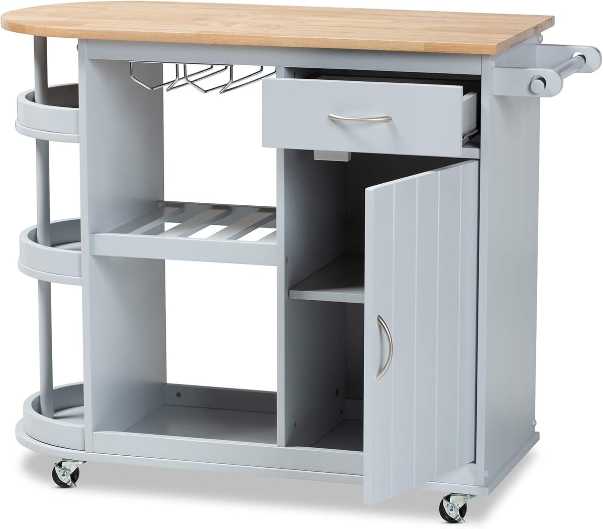 Light Grey Natural Trolleys and Carts Q92092