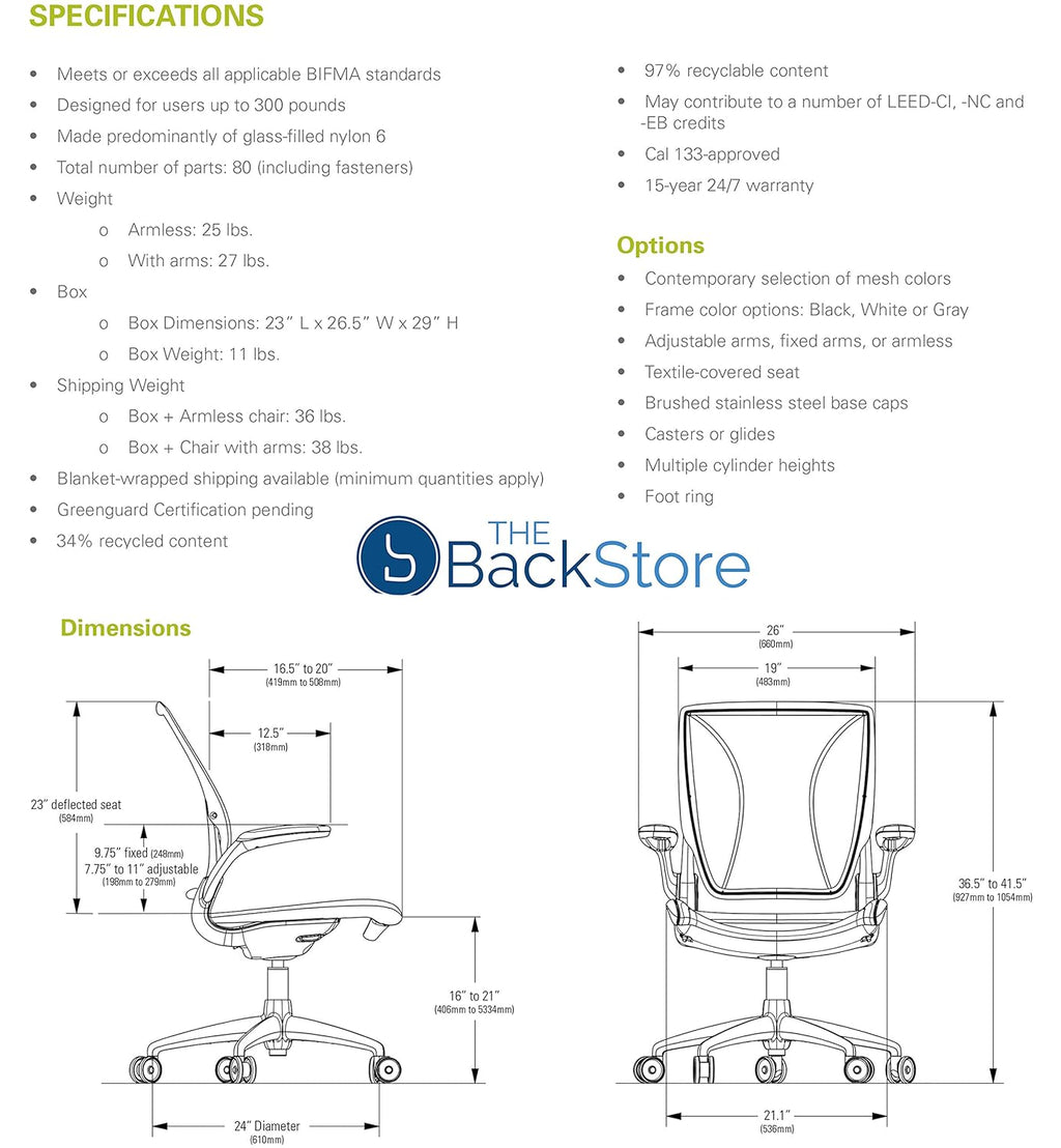 Black Office Task Chair with Adjustable Arms and Carpet Casters U3829