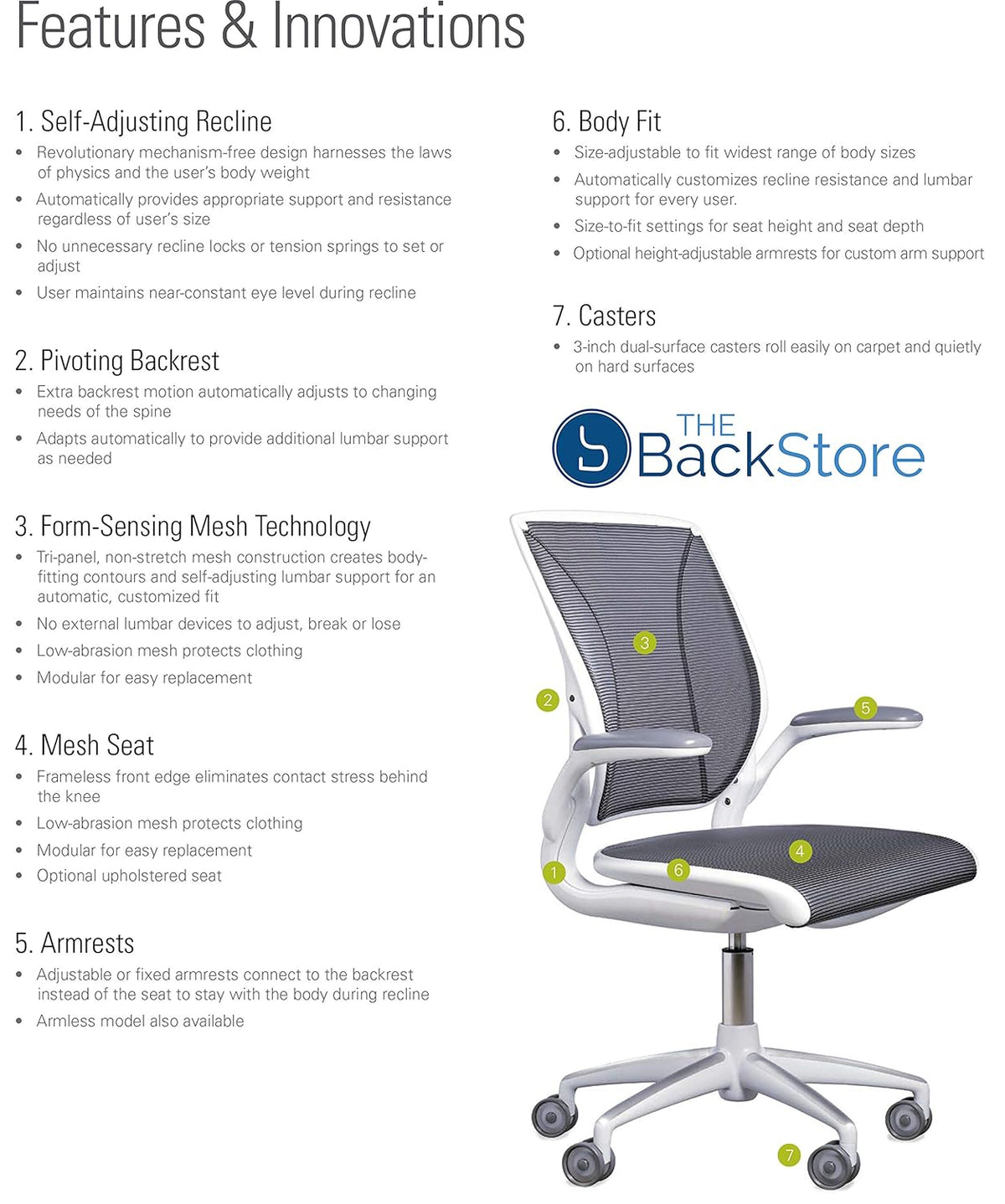 Black Office Task Chair with Adjustable Arms and Carpet Casters U3829