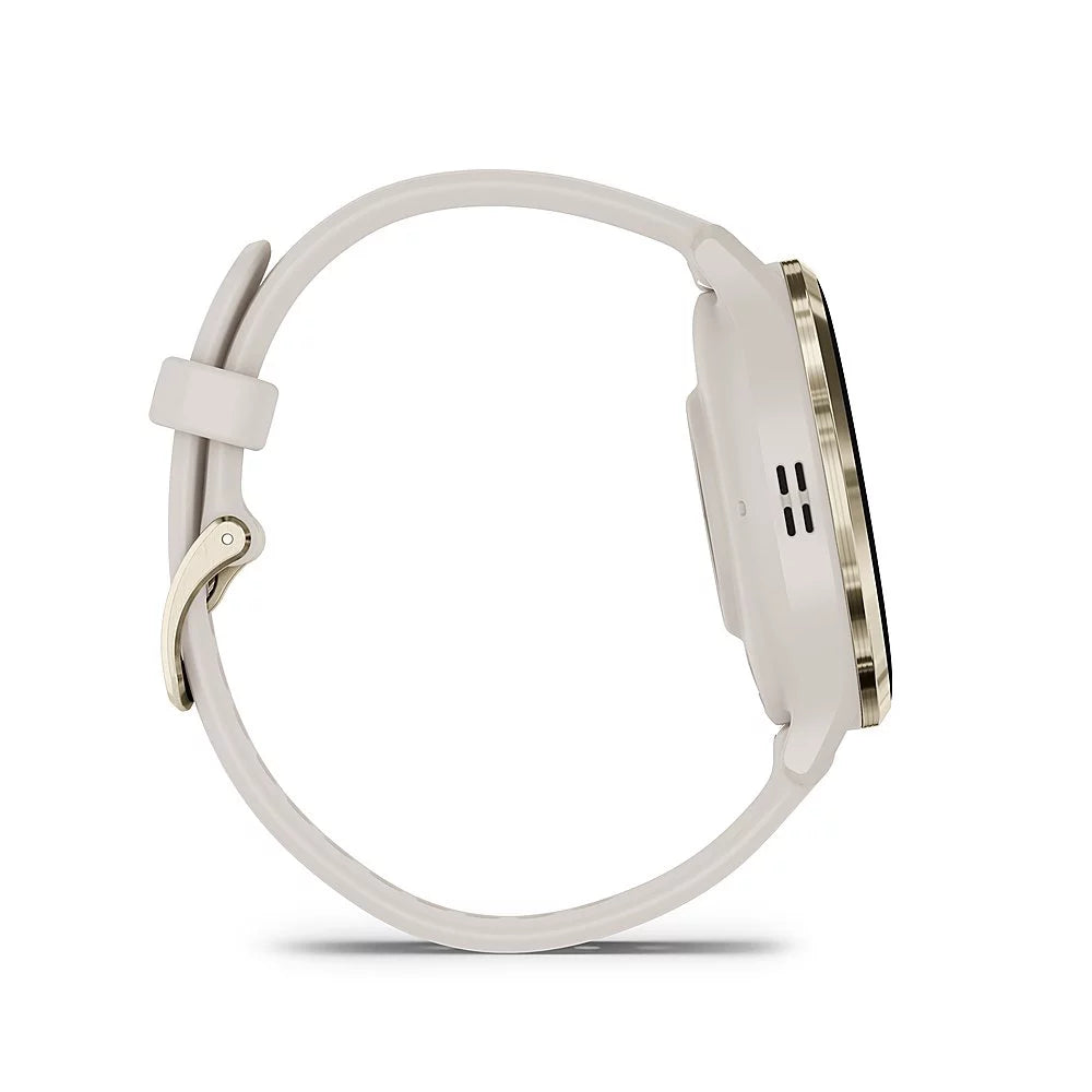 Gold Steel Bezel Ivory Case 41mm Health Fitness GPS Smartwatch N77879