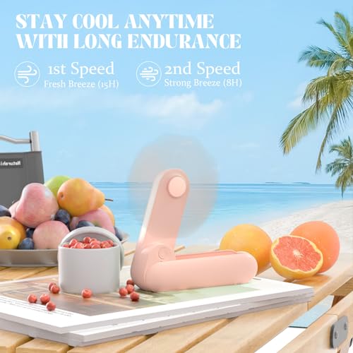 Pink Portable Handheld Fan B800185