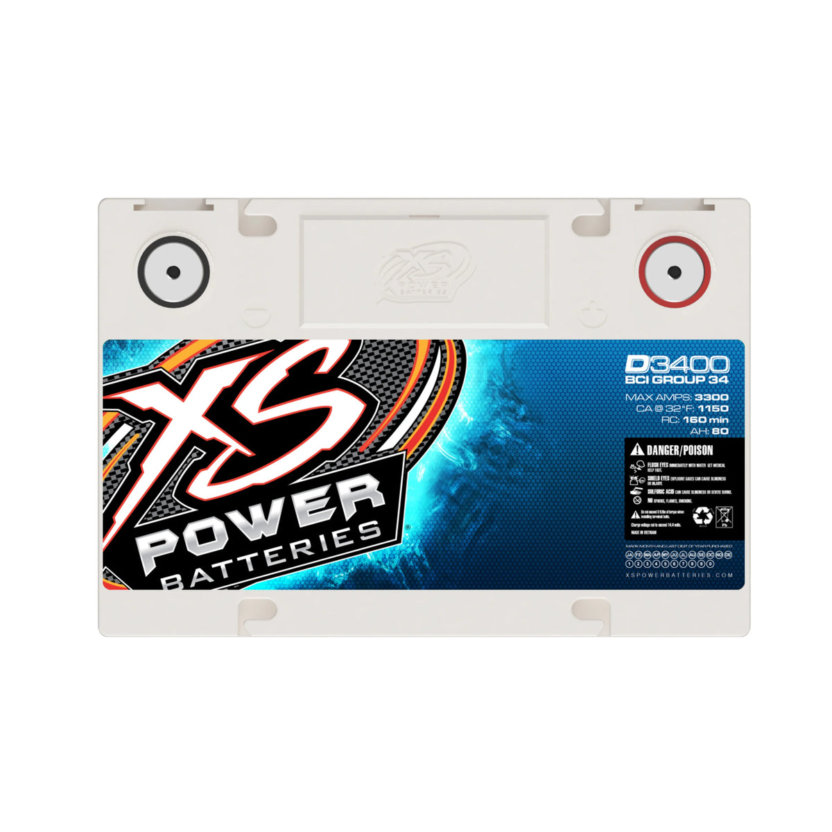 12V BCI Group 34R AGM Car Battery with Terminal Bolt G1423