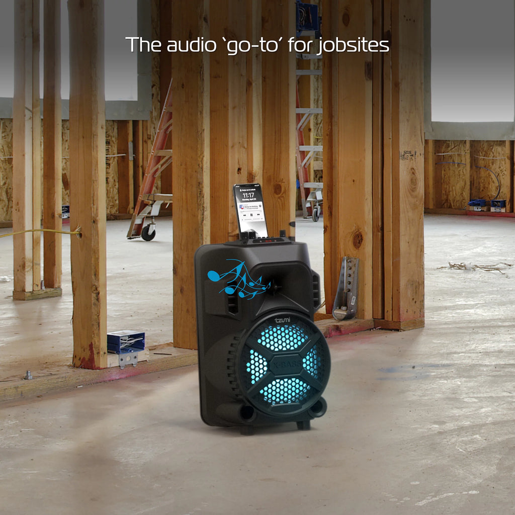 Rechargeable Bluetooth Speaker with 8in. Subwoofer and Microphone F847