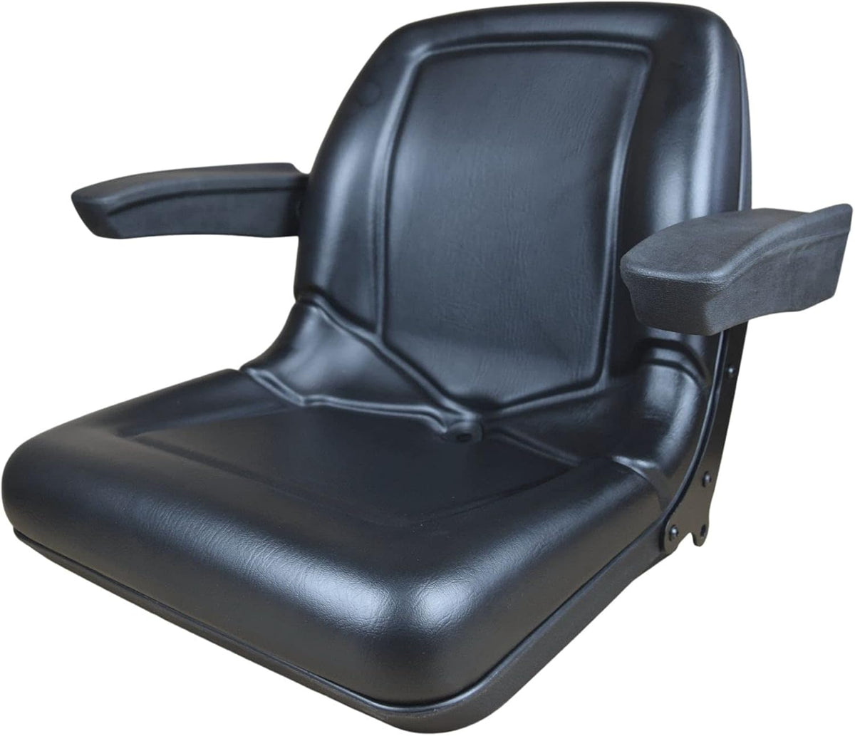 Black Tractor Seat with Armrests U272221