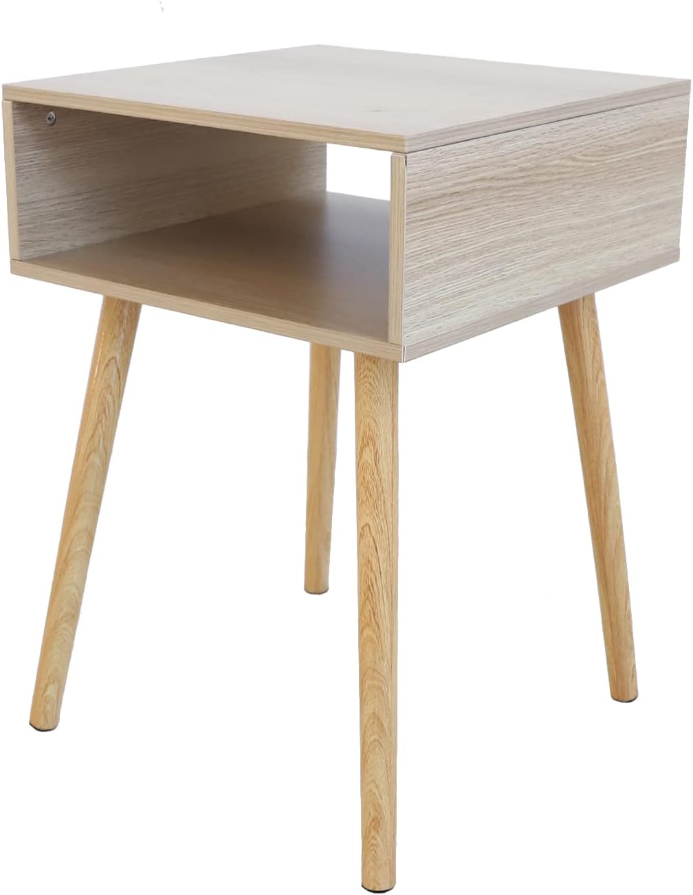Black LED Nightstand with 2 Drawers X39265