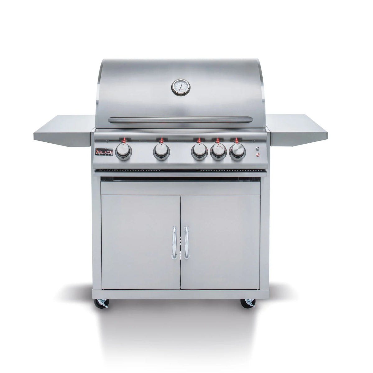 4-Burner Built-In Natural Gas Grill with Grill Cart L9659